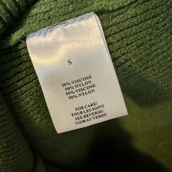 NEW Torn Ronny Kobo Gigi Dress Ribbed Knit Stretch Midi Small Moss Green NWT - Picture 9 of 9